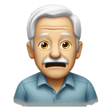 farting old man sticker