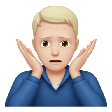 A guy strangling himself tight sticker