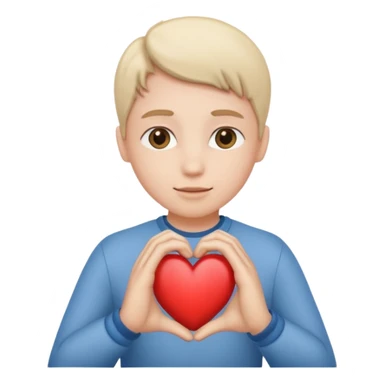 Saludo de manos en forma de corazón  sticker