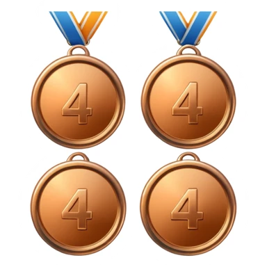 4th place medals sticker