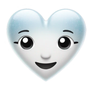 heart with white sparkles sticker