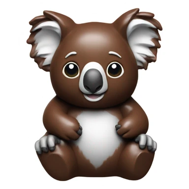 koala made of chocolate sticker