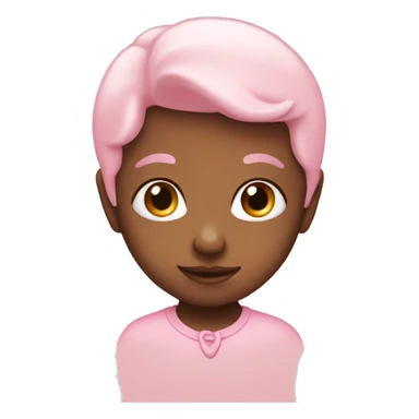 light baby pink heart sticker