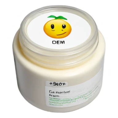 body moisturizer cream pot with label sticker