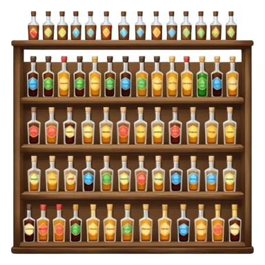 liquor store shelf sticker