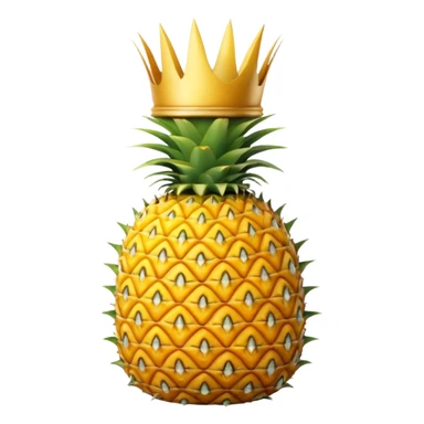 pineapple with the crown down sticker