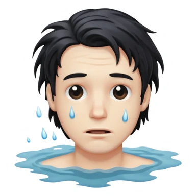 Man drowning sticker