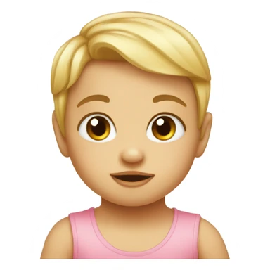 Baby bink bow sticker