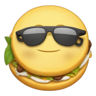 Arepa with sunglasses sticker