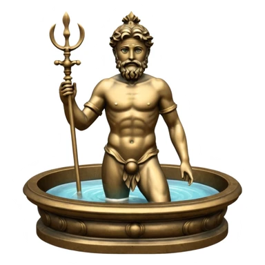 Neptune fountain sticker