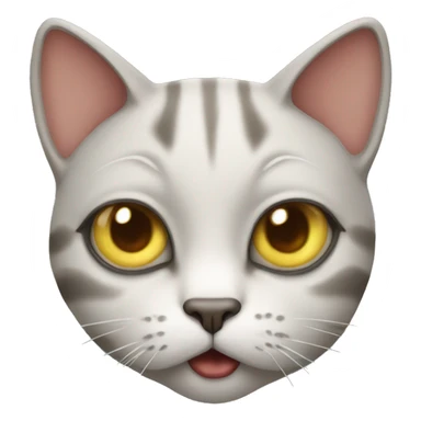Cat with shoking face  sticker