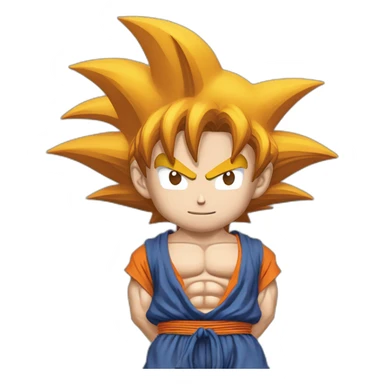 Son Goku qui fait un kaméhaméha sticker