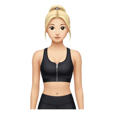 zipper sports bra sticker