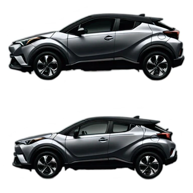 Toyota chr dark grey full option sticker