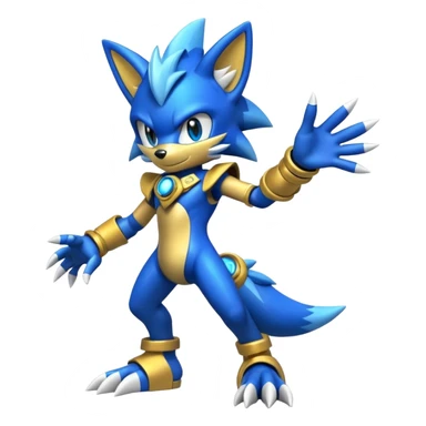 Mechanical Furry Cute Shiny Sonic-Zeraora-WickerBeast-Protogen-Primagen-Fakémon Full Body sticker