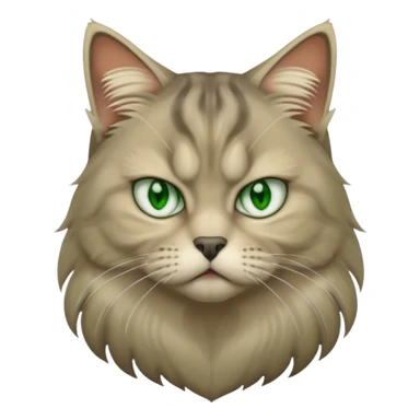 gato siberiano enfadado sticker