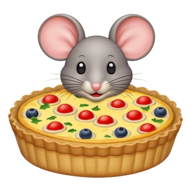 A mouse quiche sticker