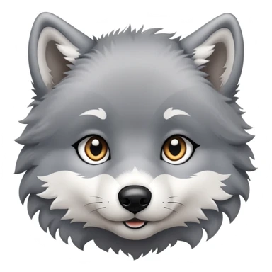 cute wolf pup sticker