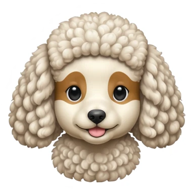 poodle dog sticker
