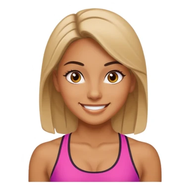 fitness girl, dark eyes sticker
