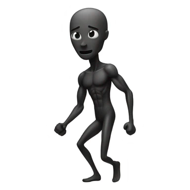 Thin man fitness sticker