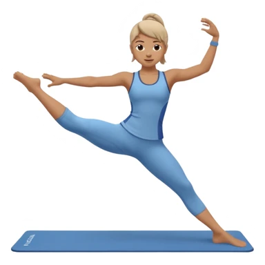 Mat pilates side kick sticker