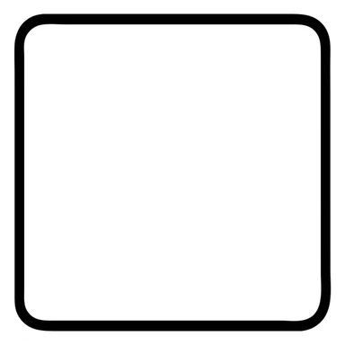 white square with black outlined edges sticker