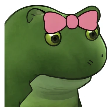 emoji wearing leopard print bow sticker