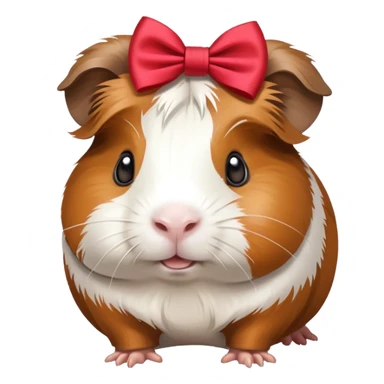Cobaya con un lazo sticker