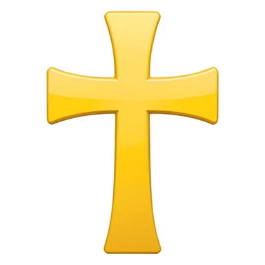 yellow diagonal cross symbol sticker