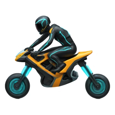 tron bike wheelie  sticker