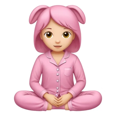cute pink pajamas sticker