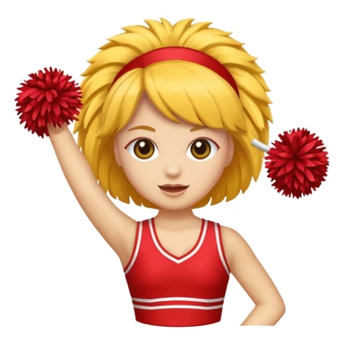 cheerleader pom pom sticker
