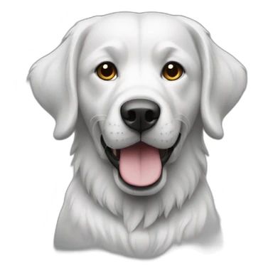 Chat gris sur chien blanc sticker