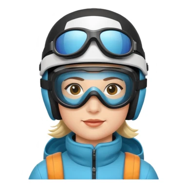 skier sticker