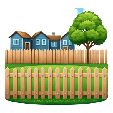 closed courtyard icon, safe private yard surrounded by buildings, minimal flat vector style sticker