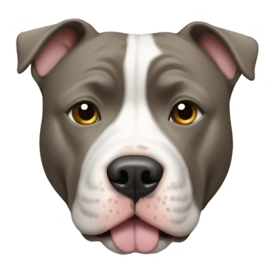 Black and white pitbull and chow chow mix sticker