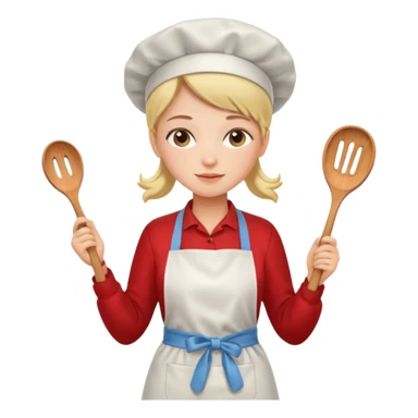 girl cooking sticker