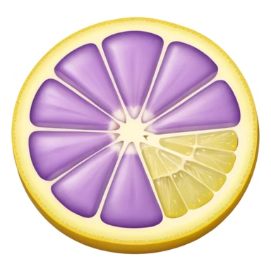 Pastel purple lemon slice  sticker