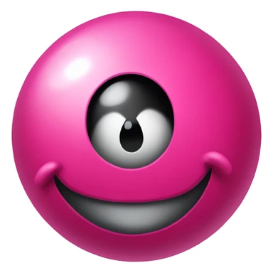 pink cherries disguised as 8 ball  sticker