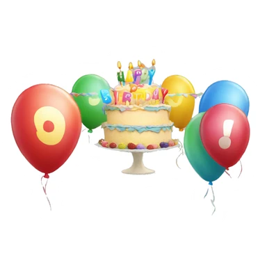 Happy Birthday banner sticker