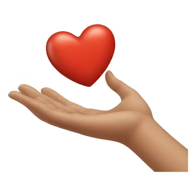 Forme de coeur avec la main sticker