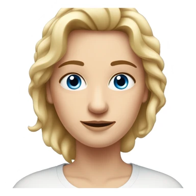 Frau mit heller haut, Blonden Haaren und blauen Augen zusammen mit Mann, helle haut, Braune haare und blaue Augean sticker