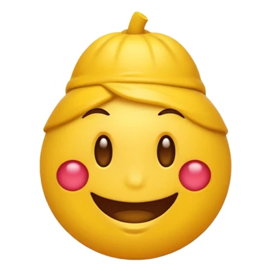 Emoji amarillo mordiéndose la uña (😊+💅) sticker