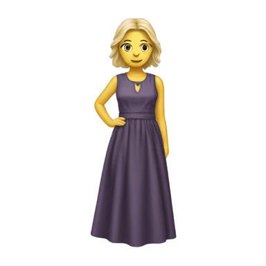 GP warring a dress sticker