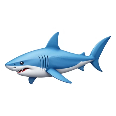 Hazme un tiburón con zapatos de Nike azules sticker