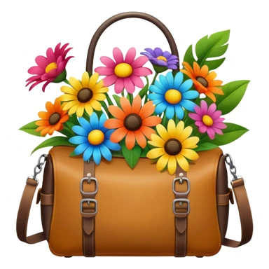 Flower bouquet travel sticker