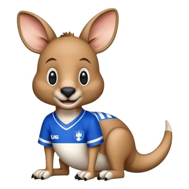 North Melbourne football club kangaroo emoji sticker