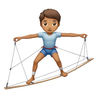 person on tightrope
 sticker