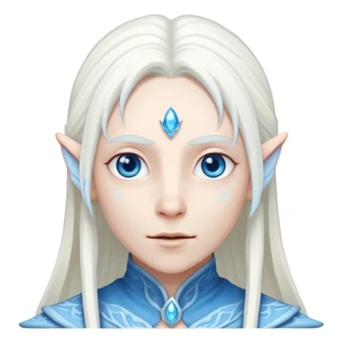 albino ice elf sticker